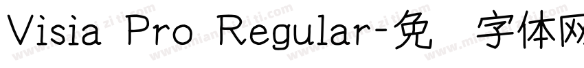 Visia Pro Regular字体转换